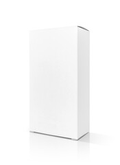 blank packaging white paper cardboard box for product design mock-up