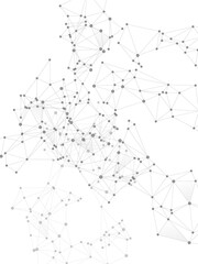 Block chain global network technology concept.