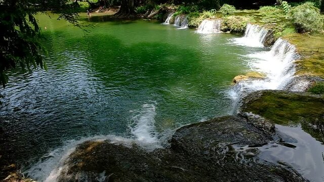 Chet Sao Noi waterfall in Khao Yai National Park, Saraburi province, Thailand.