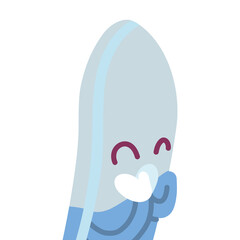eraser with happy face cartoon