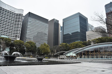 東京駅近くの和田倉噴水公園