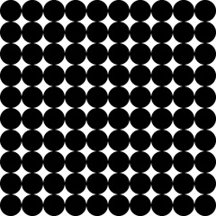 Seamless pattern. White  background with black circles . Vector illustration.