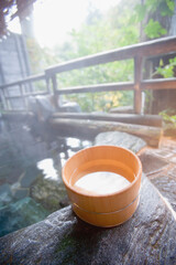 風呂桶と露天風呂