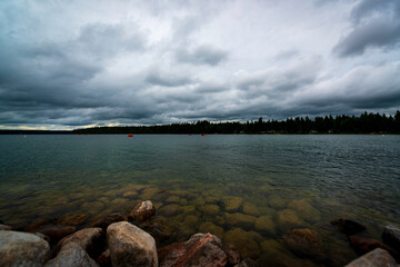 Stormy Weather over Clear Lake Manitoba Canada