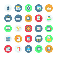 Digital Marketing Colored Vector Icons 3