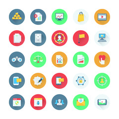 Digital Marketing Colored Vector Icons 6