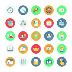 Digital Marketing Colored Vector Icons 15