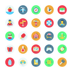 Summer and Holidays Vector Icons 3