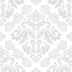 Classic seamless vector pattern. Damask orient light ornament. Classic vintage background. Orient ornament for fabric, wallpaper and packaging