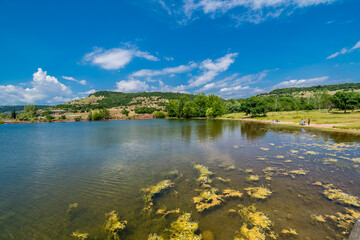 Lac du Salagou, Hérault, France.	
