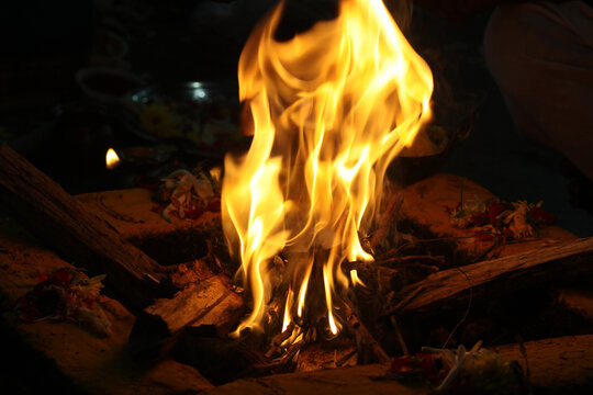 Indian Traditional Homam at Home