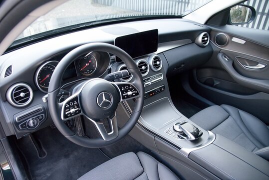 Mercedes-Benz C 200. dashboard. 02-26-2019, Middle bohemia, Czech Republic.