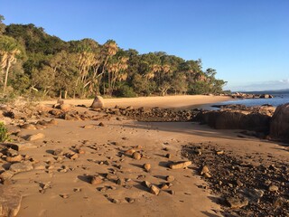 beautiful secluded beach at Pancake Creek Australia