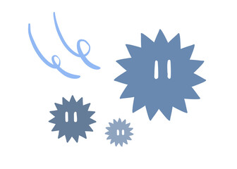 ウイルス　アレルゲン　風に舞う