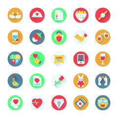 Love and Romance Colored Vector Icon 7