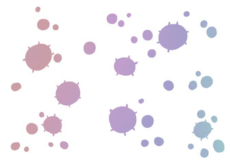 沢山のウイルス　菌　アレルゲン