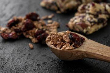 granola y arandanos para desayunar