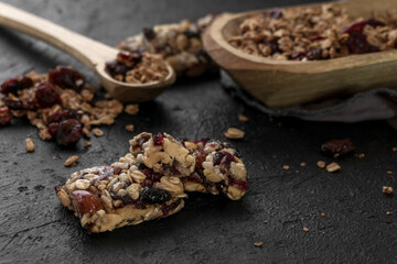 granola y arandanos para desayunar