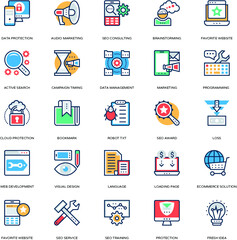 Seo and Marketing Vector Icons 29