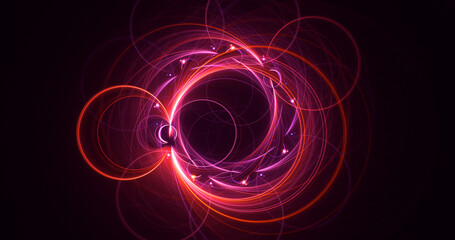 Fototapeta premium 3D rendering abstract multicolor fractal light background