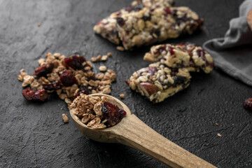 granola y arandanos para desayunar