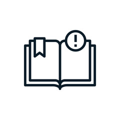 Catalog, handbook outline icons. Vector illustration. Editable stroke. Isolated icon suitable for web, infographics, interface and apps.