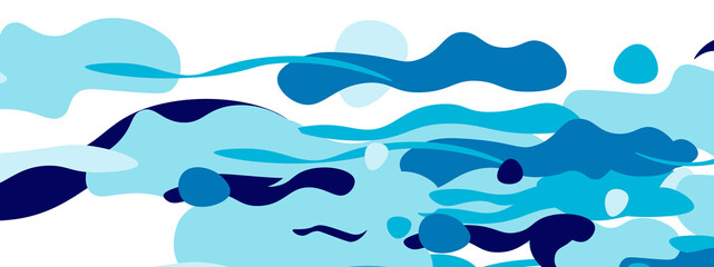 Trendy liquid style shapes abstract design, dynamic vector background for placards, brochures, posters, web landing pages, covers or banners