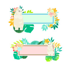 Tropical plant polar bear