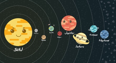 illustration of the solar system © Sisuni