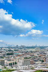 【都市イメージ】俯瞰で見る住宅街とビル群