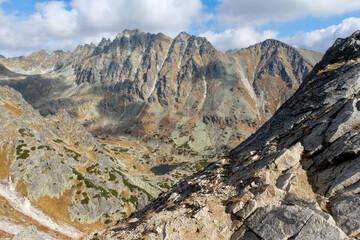Great Cold Valley in Vysoke Tatry (High Tatras), Slovakia. The Great Cold Valley is 7 km long valley, very attractive for tourists