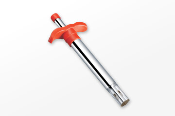 kitchen gas lighter, Regular Gas Lighter in Kitchen, stainless steel, gas stove, candles, campfire and barbecue isolated on white background.