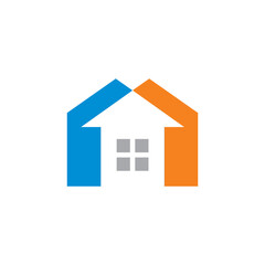 abstract home logo , real estate logo