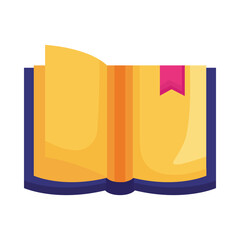 book text open isolated icon