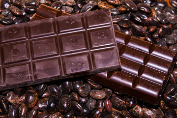 chocolate and coffee beans