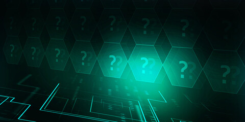 Fototapeta premium 2d illustration question mark background