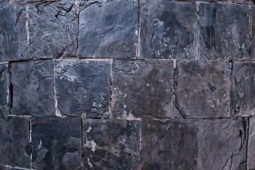 stone tile cladding background, abstract blank stone wall