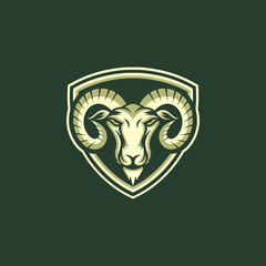 goat logo icon design vector template