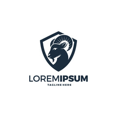 goat logo icon design vector template