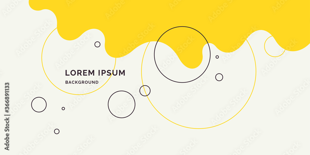 Wall mural poster with dynamic waves. vector illustration in minimal style. abstract background.