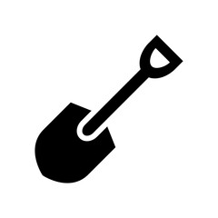 shovel icon vector design trendy