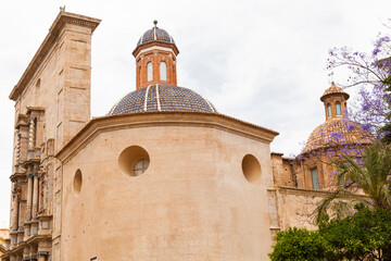Fototapeta na wymiar Baroque church of Carmen, Valencia, Spain.