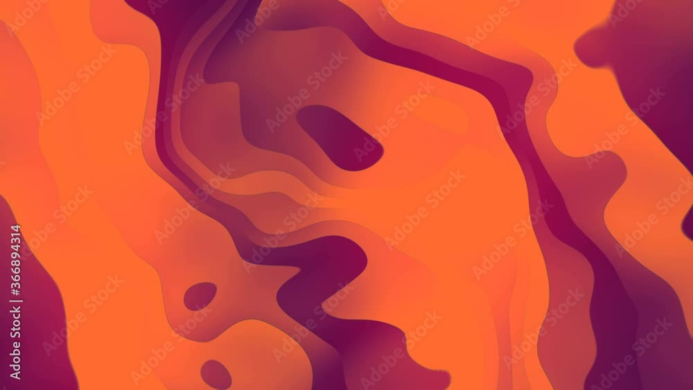 Poster Wave flow modern pattern. Abstract loop animation background. 4K UHD resolution