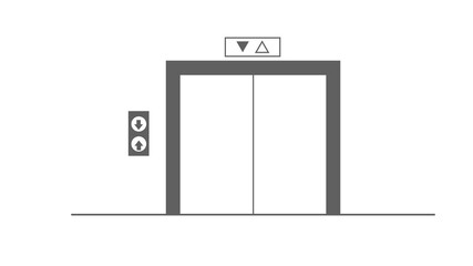 elevator icon for house or hotel. concept of home lift