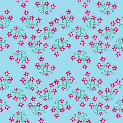 Seamless Pattern With Floral Motifs able to print for cloths, tablecloths, blanket, shirts, dresses, posters, papers.