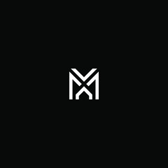 m letter vector logo abstract template