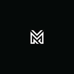 m letter vector logo abstract template