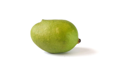 Raw Mango Isolated on White Background