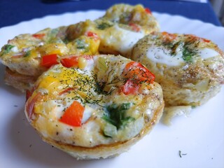 Delicious egg muffins for breakfast or dinner