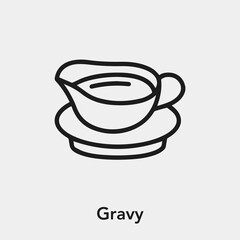 gravy icon vector sign symbol